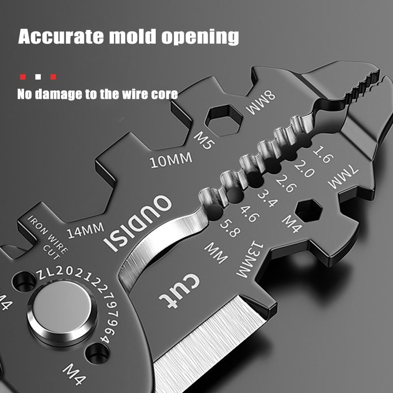 25 In 1 Multi-functional Wire Stripping Pliers Electrician Pliers Long Nose Pliers Wire Stripper Cable Cutter Terminal Crimping