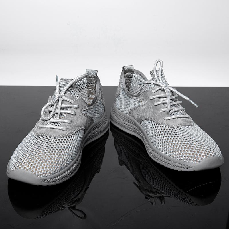 Fashion New Design Running Shoes for Men Breathable Sports Shoes Light Weight Male Summer Flats Breathable Sneakers Hollow Out Footwear