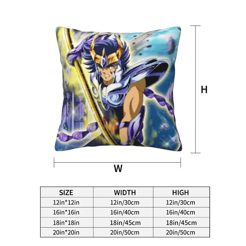 Anime Knights Of The Zodiac Phoenix Ikki 2 Pcs Square Pillowcase Pillow Cover Cushion Decor Comfort Throw Pillow For Home Sofa
