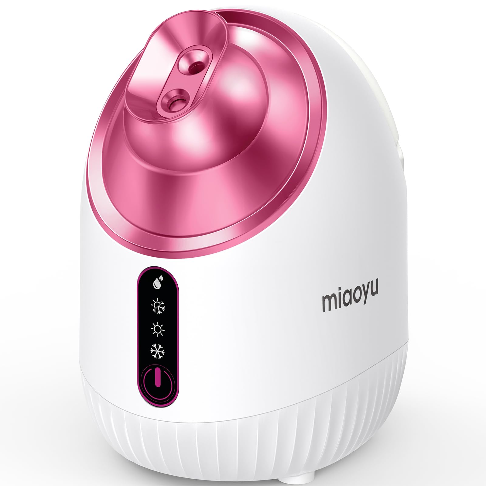 

miaoyu Facial Steamer - Beauty Device for Face Care, Pore Care, Dense Nano Mist, Hot & Cold Steaming, Moisturizing, Tap Water Compatible, Large Tank,
