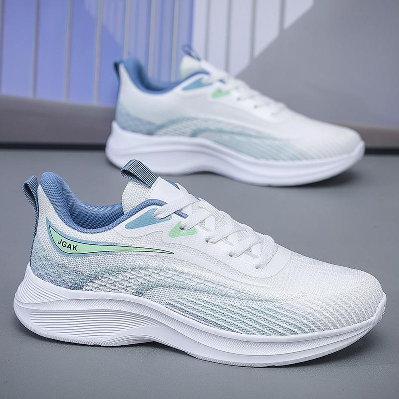 Men's shoes fly-woven mesh shoes men's shoes summer breathable thin versatile casual shock-absorbing running sports shoes