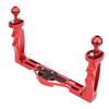 Ganzmetall Dual Handheld Handgriff Tauchlampe Halterung Unterwasser Sportkamera Halter