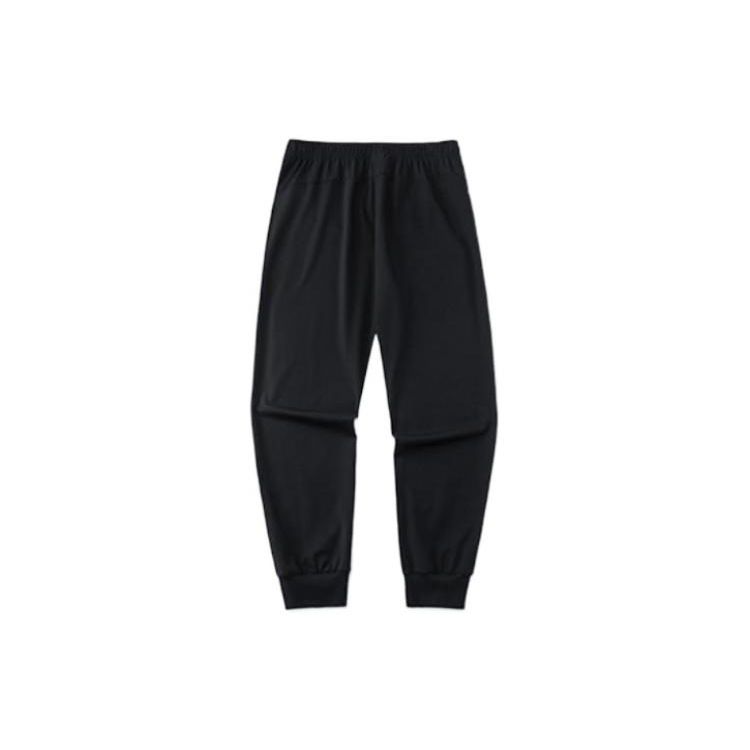 Anta Side Letter Print Loose Cuff Joggers Men Bottoms Black 152228307-2