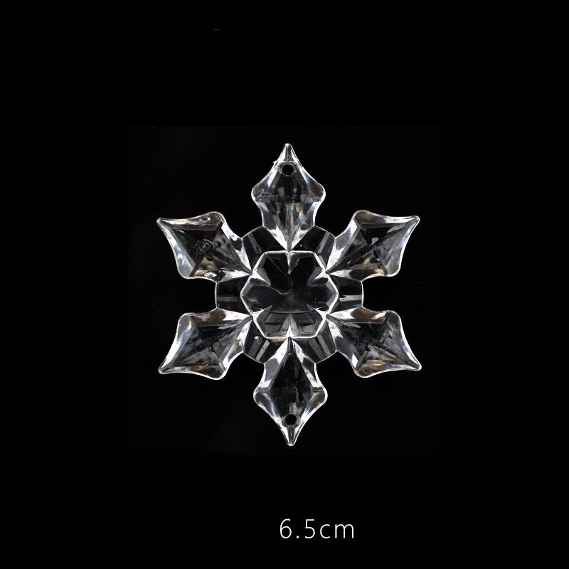 Acrylic Snowflakes, Christmas Tree Crystal Ornaments, Transparent Simulation, Christmas Shopping Mall Decoration, New Snowflakes