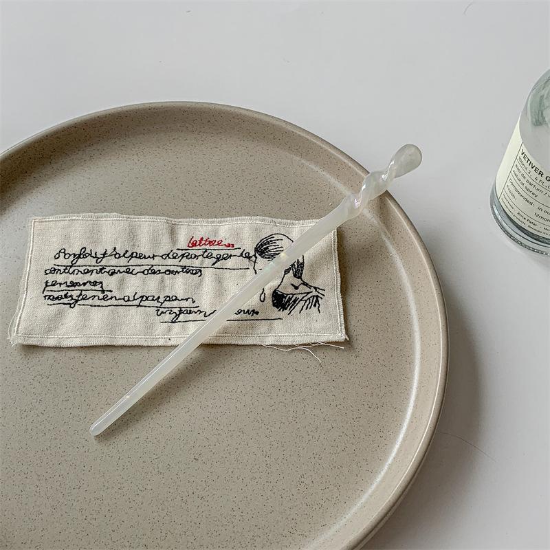 Resin Hair Stick Chinese Hanfu Style Marble Pattern Retro Hairpin Women’s Traditional Hair Jewelry Gift for Her