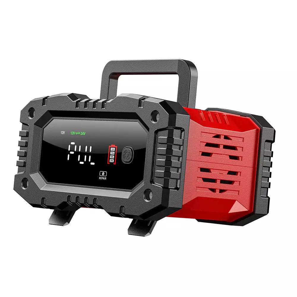 Ladegerät Foxsur 12V 24V 20A Lcd