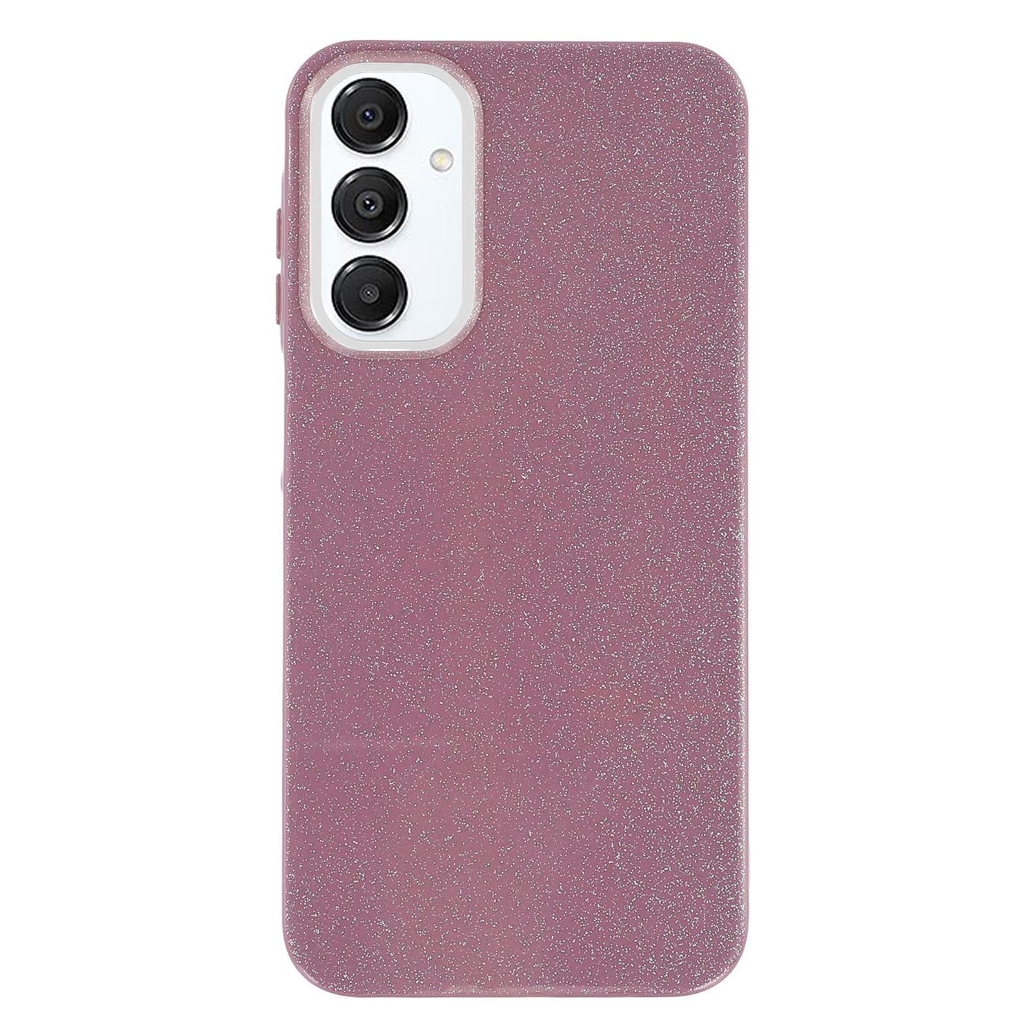 

For Samsung Galaxy A16 5G/4G Case IMD Glitter TPU Phone Cover Large Camera Cutout Purple