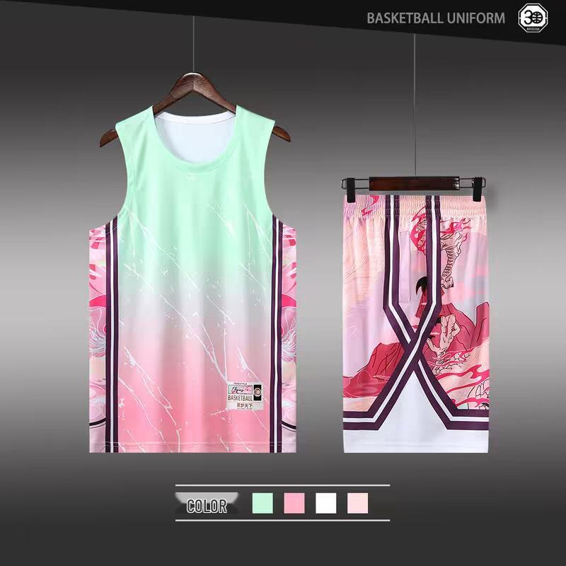 Ultra-Fast Customizable Basketball Uniform Set for Children & Adults - Includes Team Competition & Training Suit for Men, Plus Sizes Available