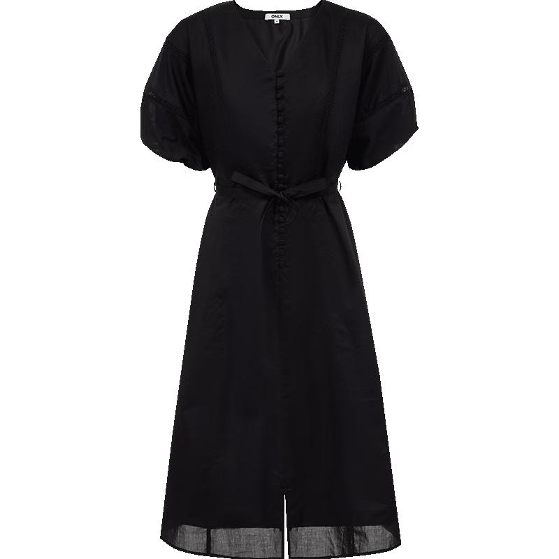 

ONLY 2025 Spring Elegant V-Neck Puff Sleeve Midi Dress 2XL