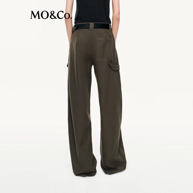 MO&Co. Women's Workwear Curved Mid-Waist Casual Trousers MBE3PATT16