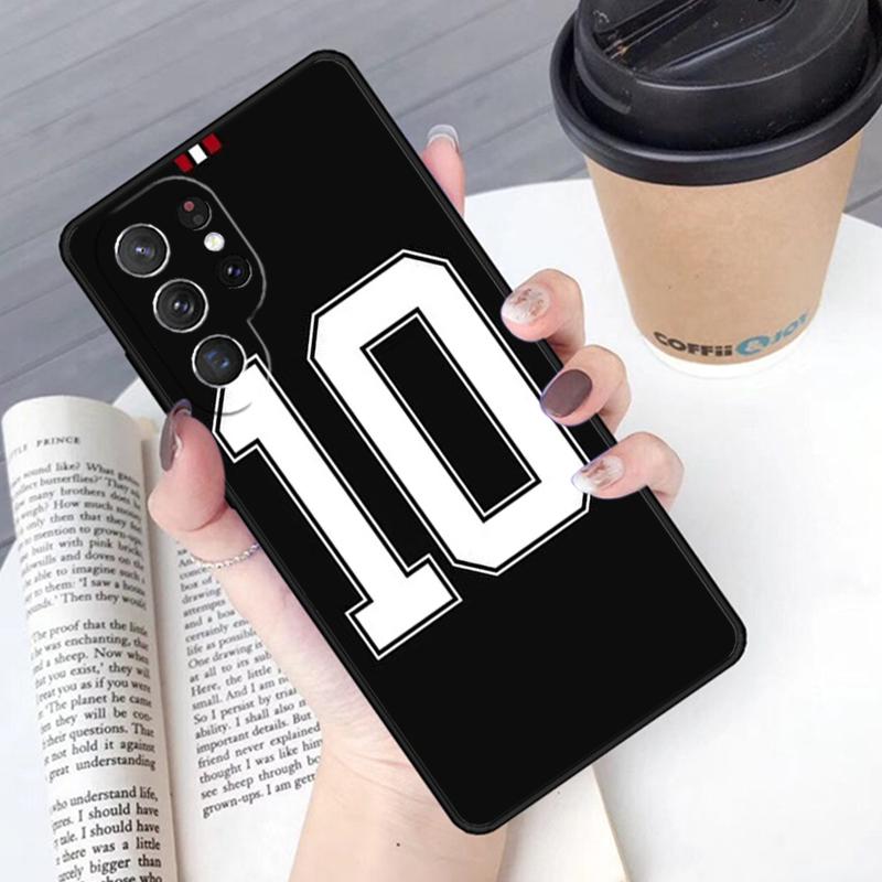 Number 10 Football phone case Cover For Samsung Galaxy S24 S25 Ultra S21 S22 Ultra S10E Note 10 Plus Note 20 FE S23