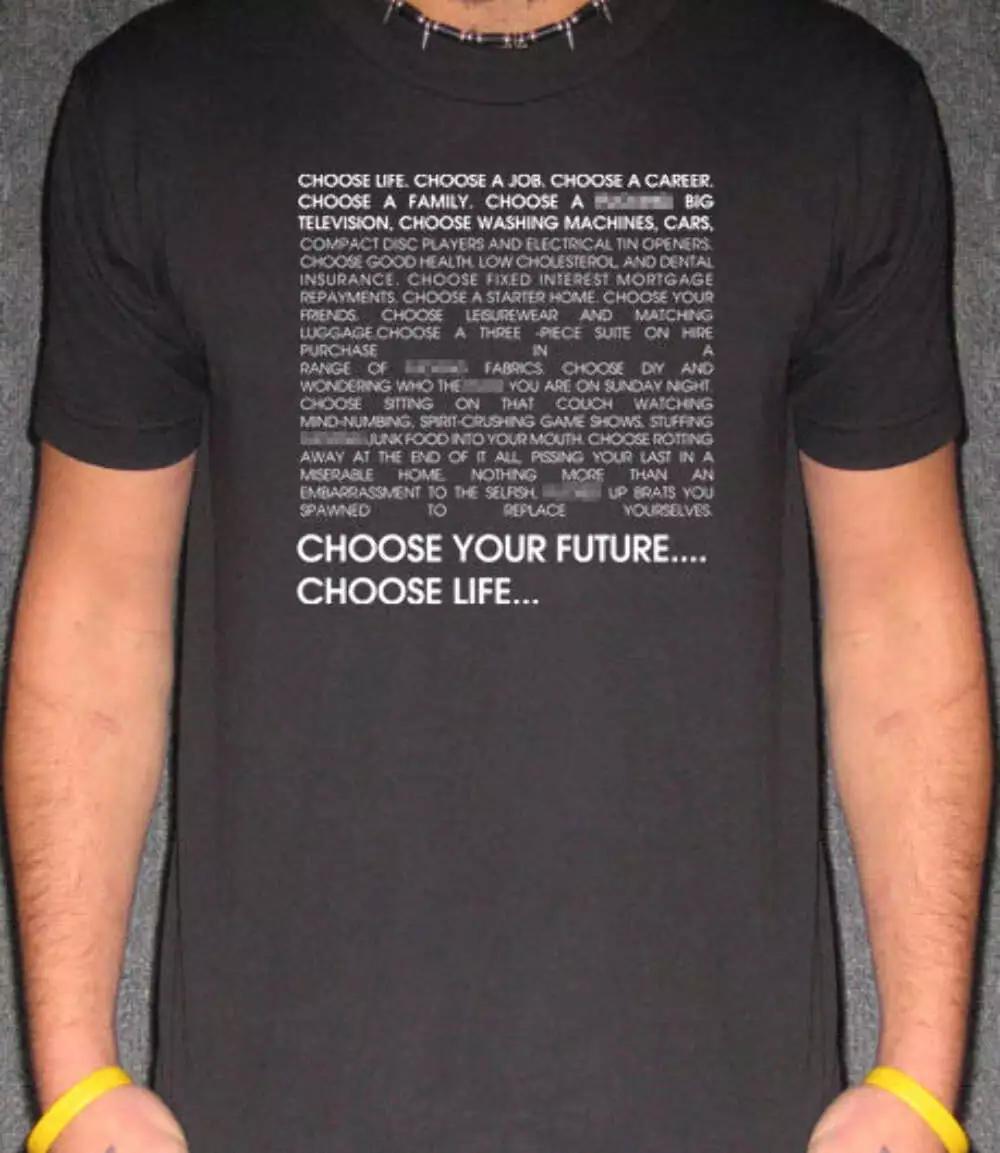 Trainspotting T-Shirt – Choose Your Future Cult Classic Movie Tee L