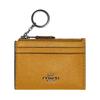 Skinny Id Case With Zipper Closure And Dual Card Slots In Crossgrain Leather Women Card Holder Moss 88250-QBBUT