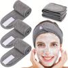 1pc Facial Spa Headband Makeup Shower Bath Wrap Sport Hairband Terry Cloth Adjustable Stretch Towel Head Wrap