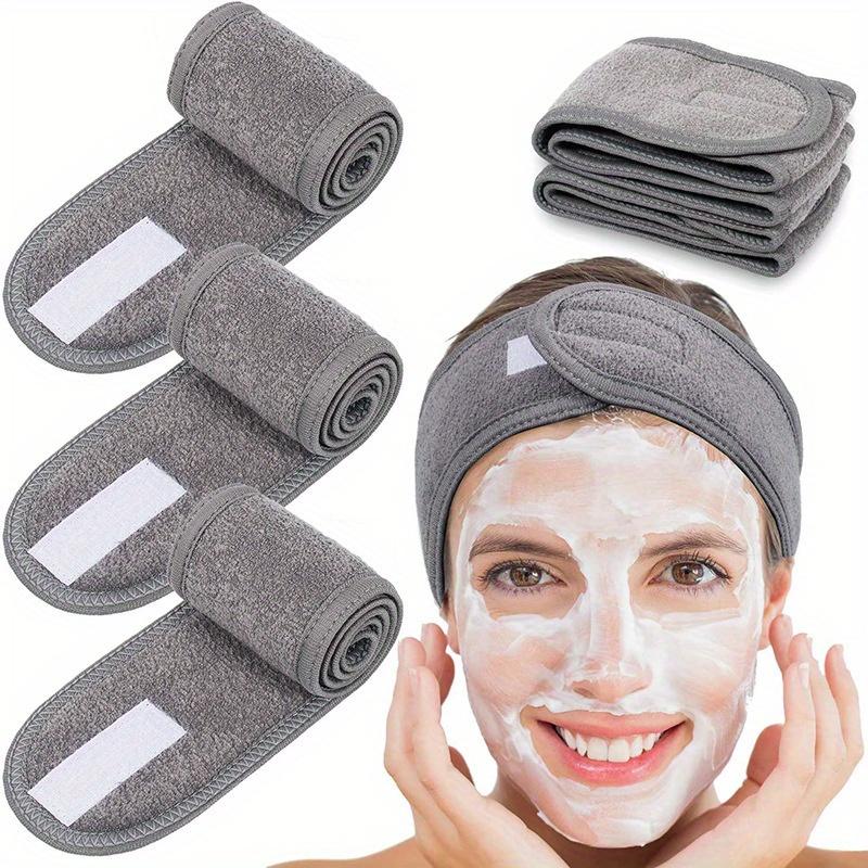 1pc Facial Spa Headband Makeup Shower Bath Wrap Sport Hairband Terry Cloth Adjustable Stretch Towel Head Wrap