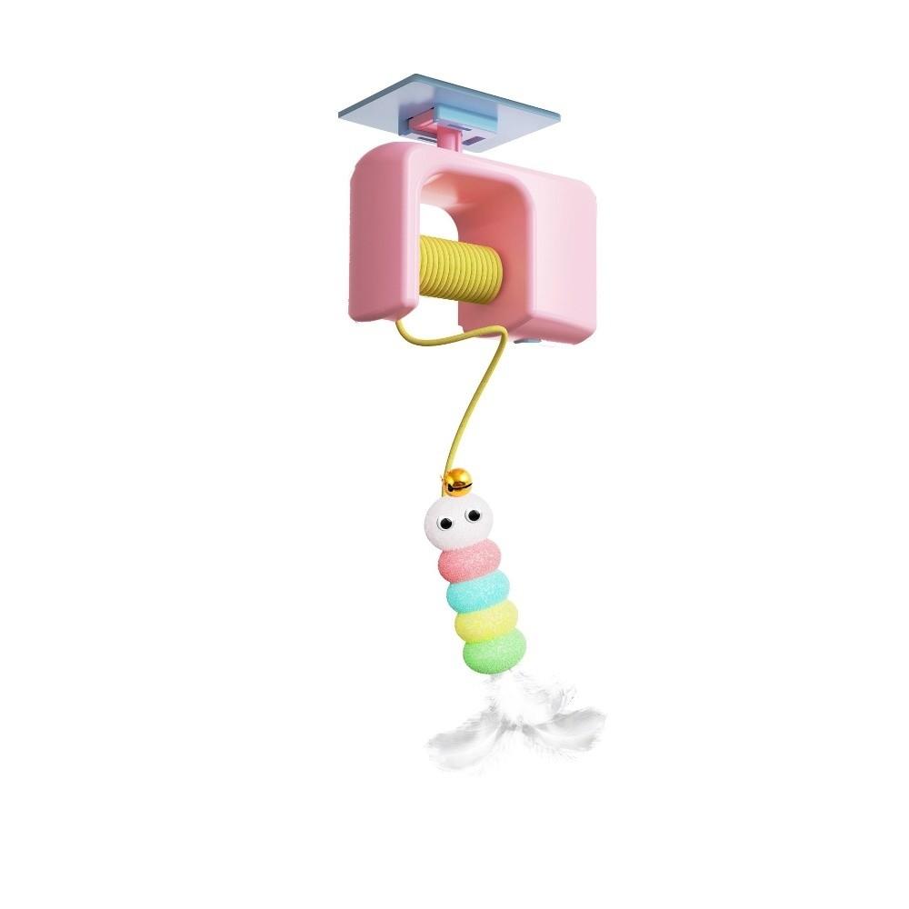 Durable Auto-Rebound Electric Cat Toy Self-entertainment Rechargeable Cat Door Hanging Toy Pet Play Toy Cat
