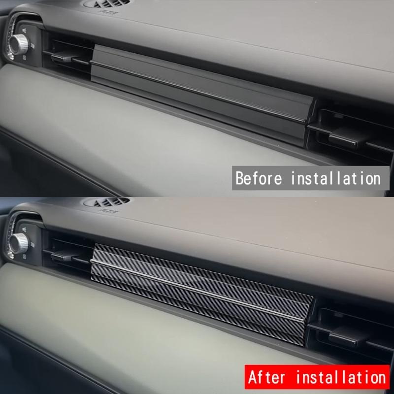 For Honda Vezel H-RV HRV 2025 2026 Front Dashboard Center Conlose Panle Strip Copilot Air Conditions Outlet Panle Cover Stickers