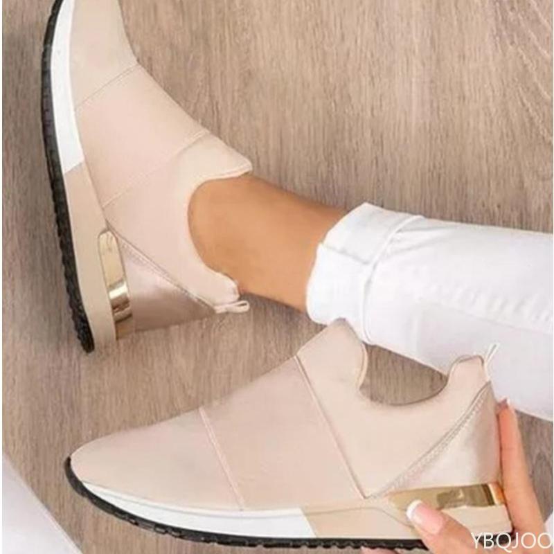 Large Size Autumn Fashion Breathable Lightweight Casual Comfortable Women's Shoes Versatile Flat Bottom Women's Sports Shoes