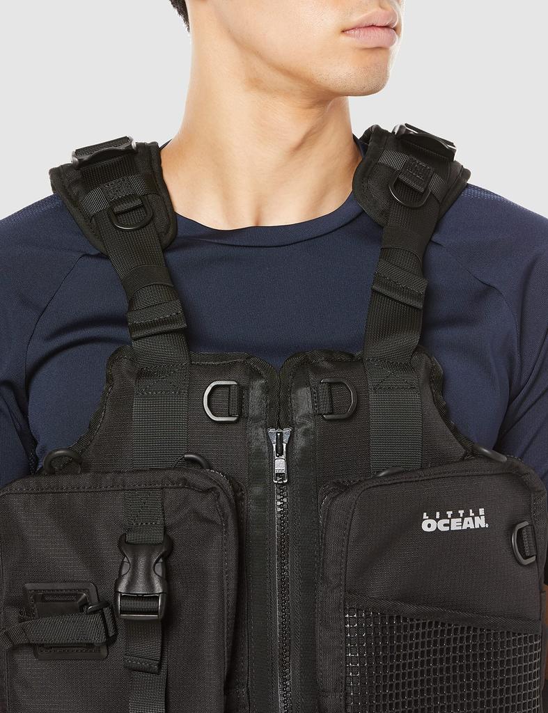 LITTLE PRESENTS Kayak Fishing PFD III Black Free PF-06