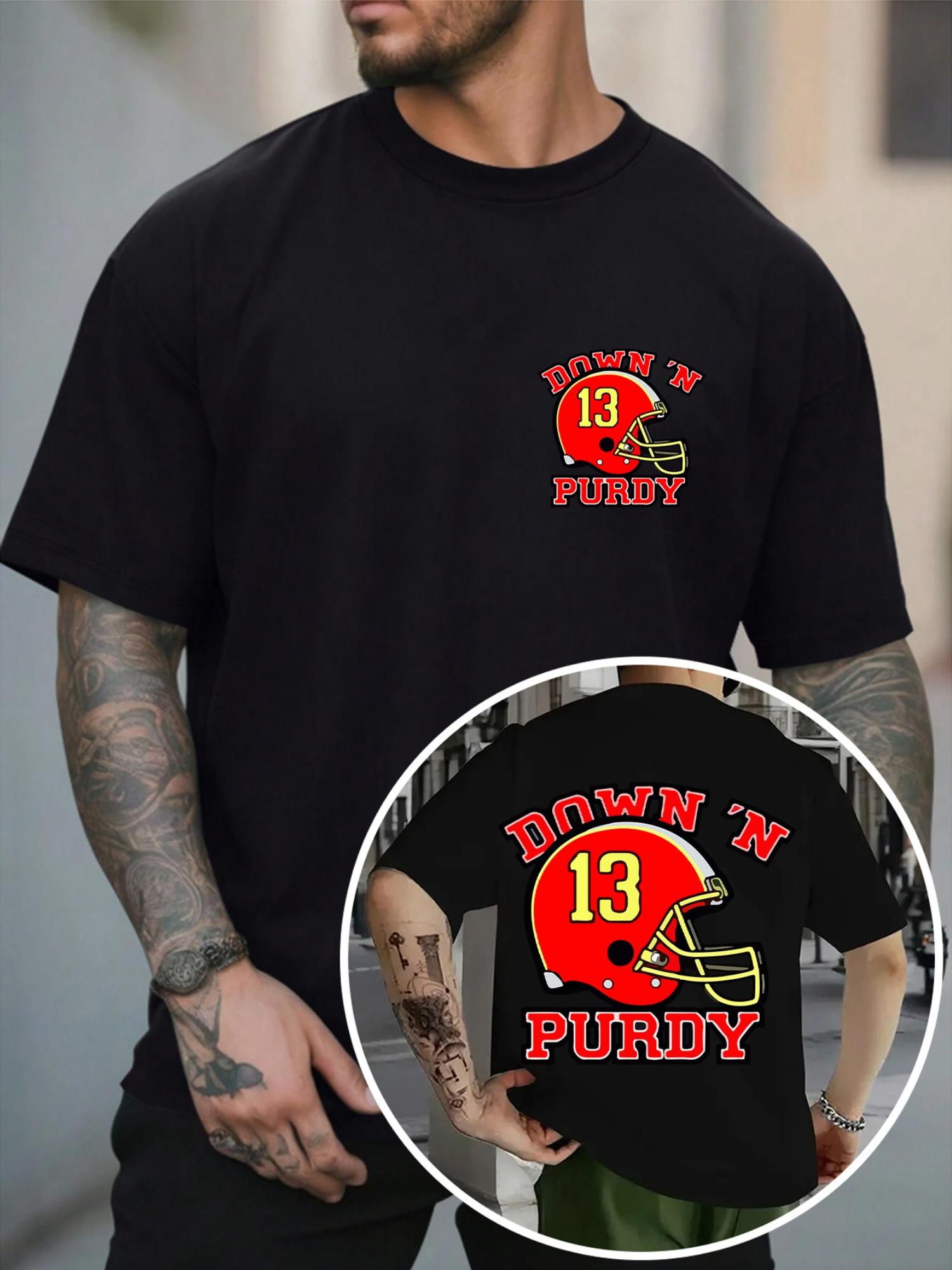 Niu Wang 13 N  Puddy Graphic T-shirt - Black Casual Streetwear Tee with Bold Red Lettering S