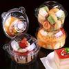 50/100PCS Transparent Cake Box Dessert Cake Sandwich Donut Muffin Disposable Packaging Box Wedding Birthday Party Supplies