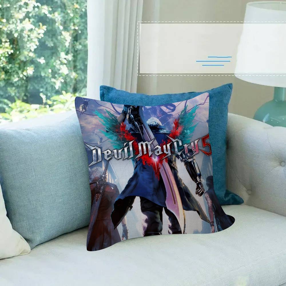 Famous Anime DDevil May Cry   Cushion Cover x Polyester Sofa Cushions Decorative Throw Pillows Home Decoration Pillowcover