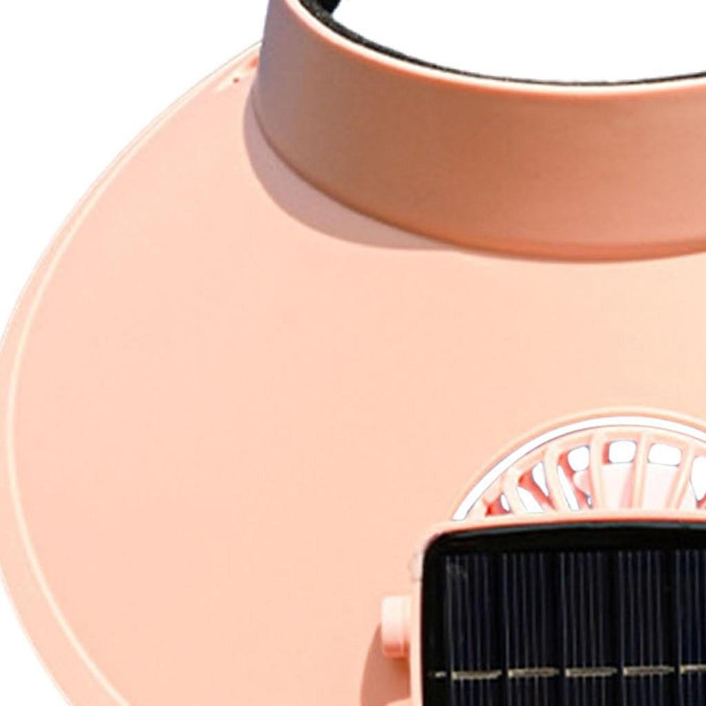 Adjustable Sun Visor Hat with Fan for Beach Use