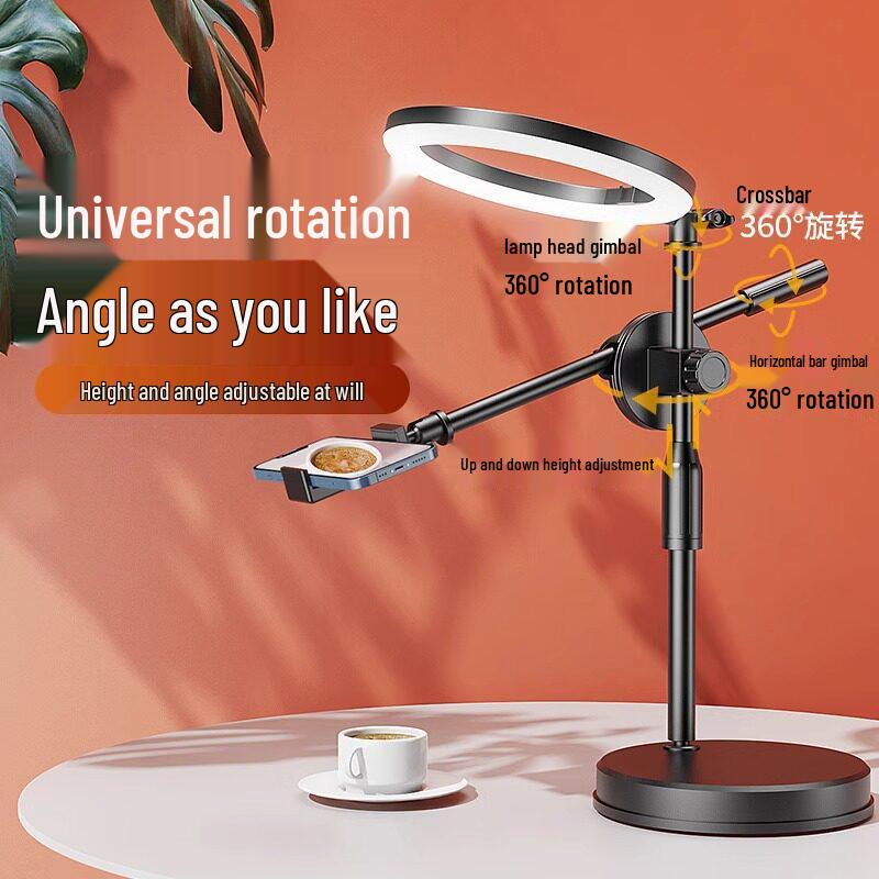 2026 Pro Desktop Phone Holder for Live Broadcast, Vlog, Video Recording & Food Photography