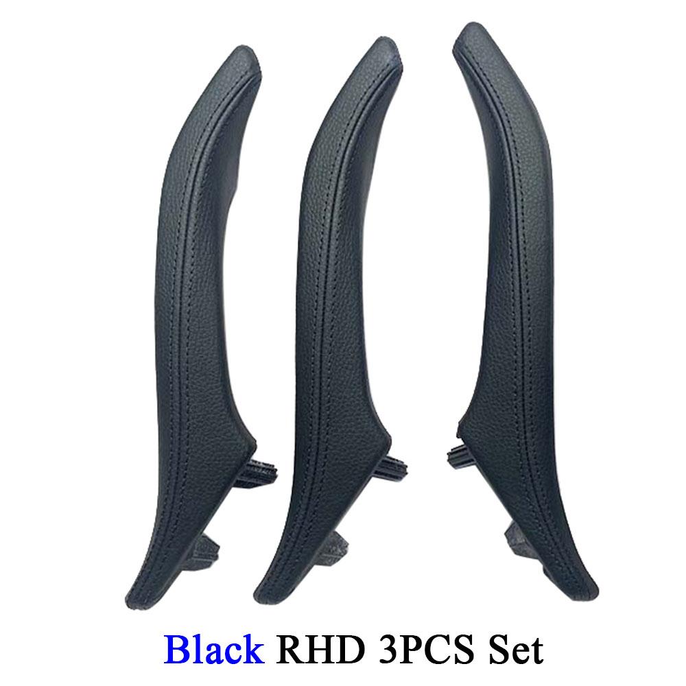 LHD RHD Car Inner Left Right Door Pull Handle Leather Assembly Set Trim Replacement for BMW 5 Series F10 F11 F18 520 523 525