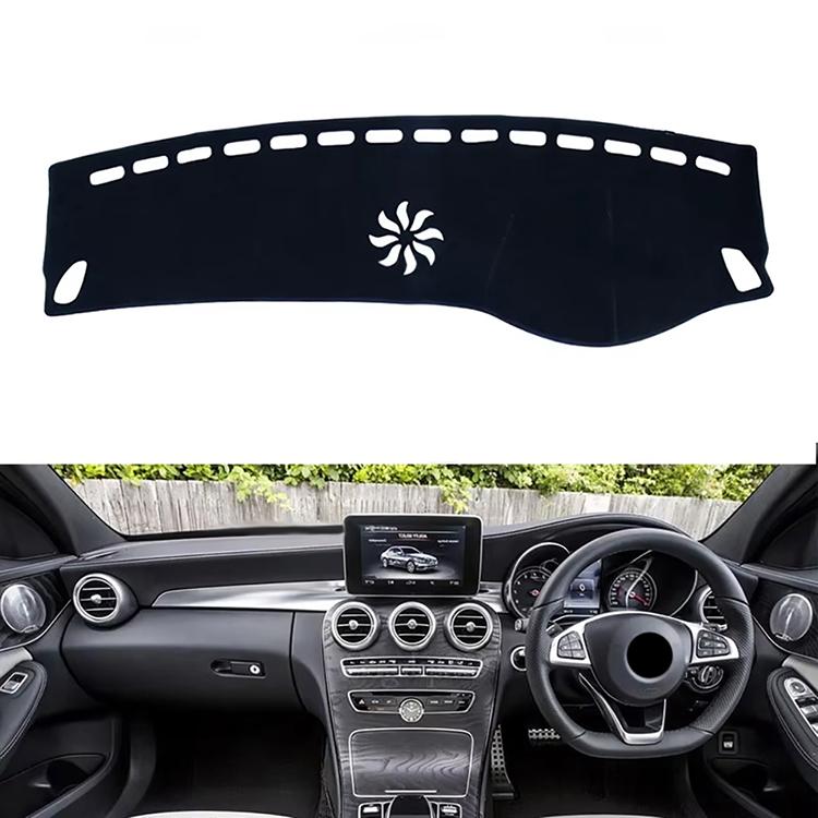 Interior Moulding Dashboard Cover Pad for Mercedes GLC C-Class 2015-2021 Sunshade Protector Anti-UV Non-slip Carpet