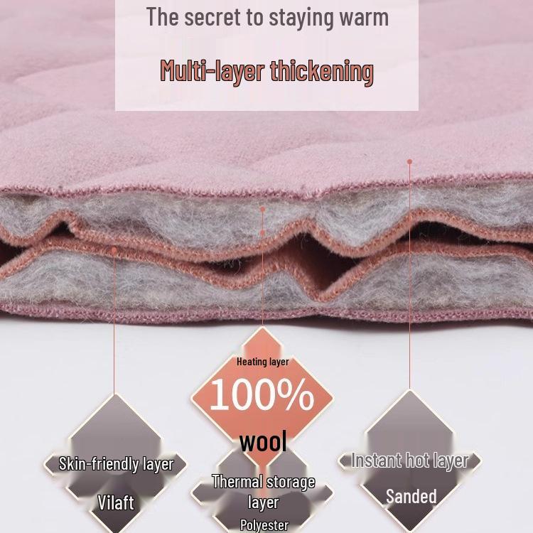 Women's High Waist Wool Warm Fleece-Lined Leggings - Thick Extra Warm Pants for Autumn and Winter