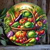 Vibrant Retro Vegetable Metal Wall Art for Kitchen Decor