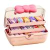 Cute Bowknot Multi-Layer Hairpin Storage Box Girls Jewellery Box Children'S Hair Accessories Storage Box Toy Storage Box