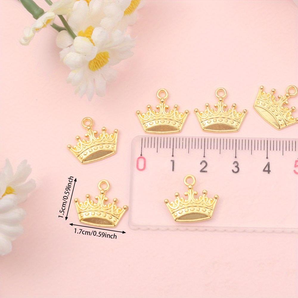 5/10/20pcs alloy material crown pendant, creative personalized retro crown pendant DIY earrings bracelet necklace