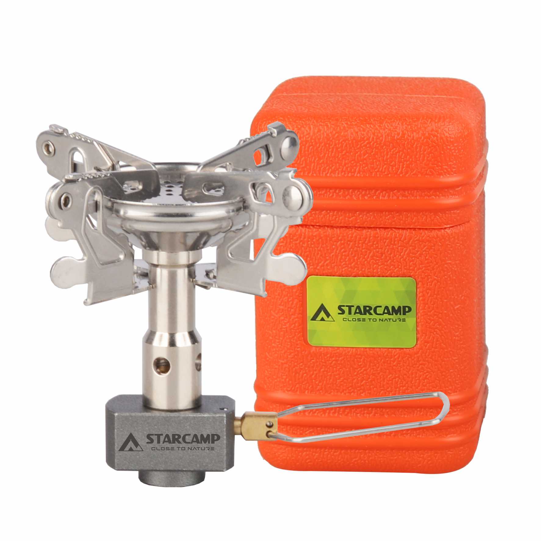 STARCAMP 3300W Foldable Camp Stove Steel and Metal with Manual Spray Application Compatible with Butane and Propane