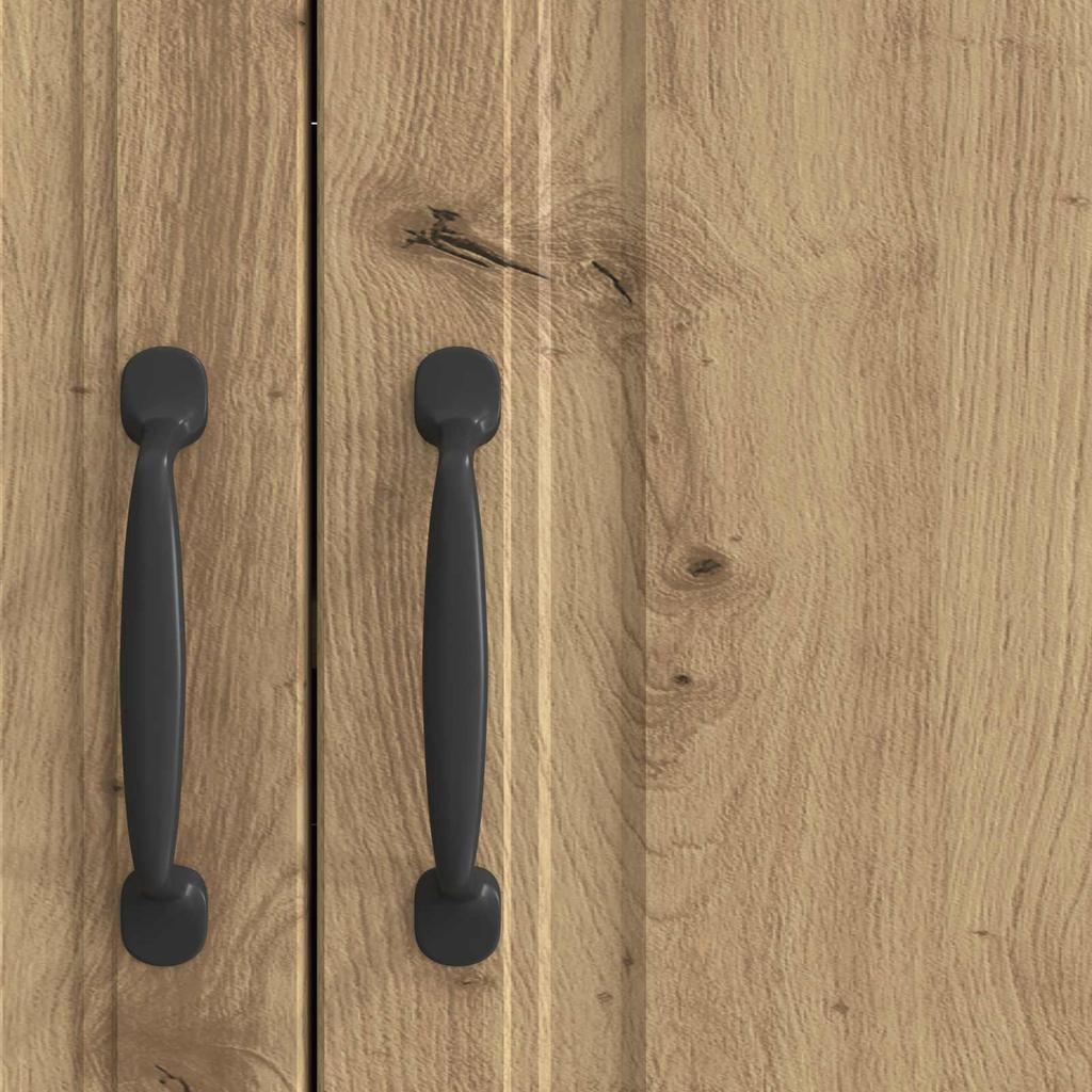 Artisan Oak Sideboard 89 X 34.5 X 77 Cm Particleboard