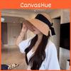 Women Cotton Linen Fisherman Hat With Wide Brim And Bow Decoration Daily For