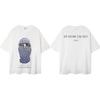 GLYDE Rundhals Herren Maske Bedrucktes Modisches Sommer Kurzarm T-Shirt Mit Persönlichkeit Und Spaß Street Trend T-Shirt