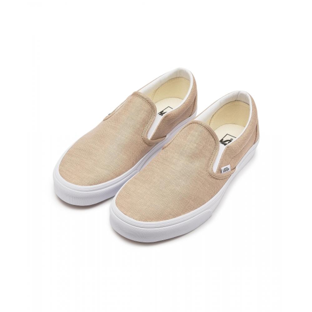Vans Classic Slip On  Summer Linen  Incense Vn0009q74mg1