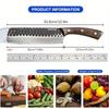 Stainless Steel Kitchen Chef Knife Set, Hand Forged Boning Knife Slicing Multipurpose Knife Kitchen Utility Butcher Cutting Paring Meat Cleavers