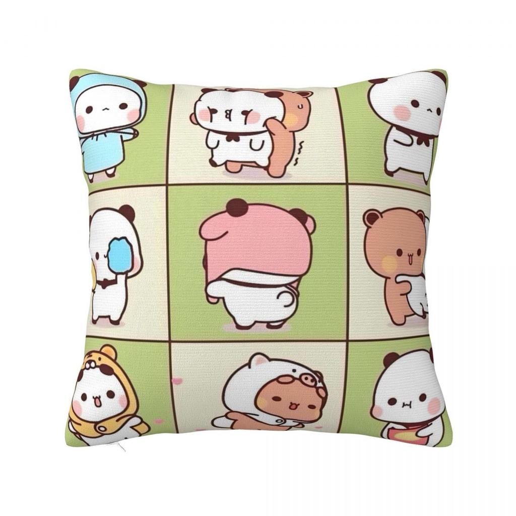 Bubu Dudu Cute Cartoon Bear Character Pillow Cover Kawaii Panda Cute Pillow Case Soft Cushion Cover Pillowcases For Sofa