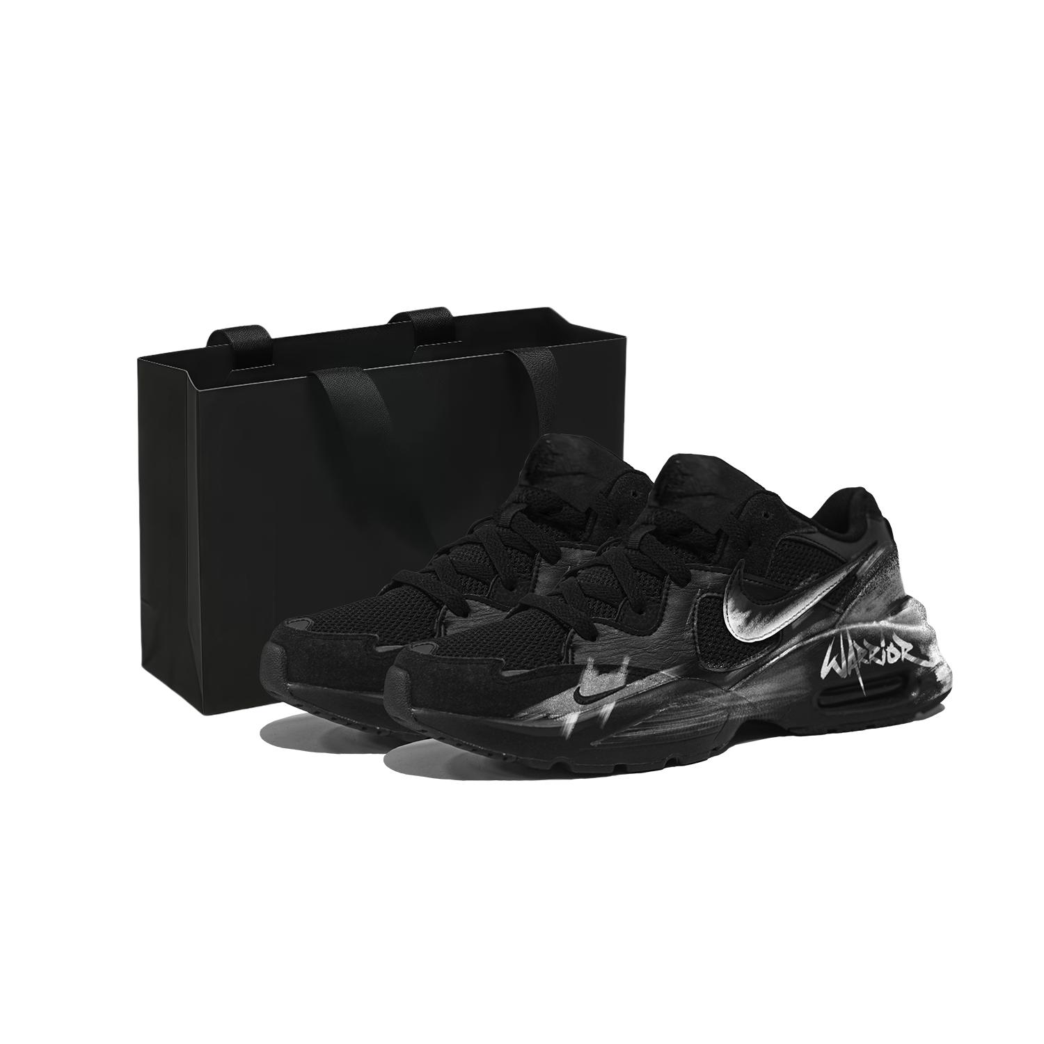 

Nike Air Max Fusion Abrasion Resistant Breathable Low top Running Shoes Men s Black White CJ1670-001(Team830-s-box) 44