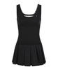 Soea [Limited Edition] Destroy Pleats Beads Dress (Black)