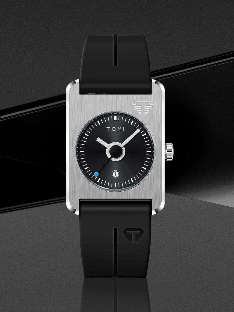 TOMI Square Calendar Watch - Korean Style Student Strap Watch
