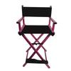 Foldable Aluminum Makeup Chair with Pillow, High Back, Outdoor Portable Hairdressing Chair