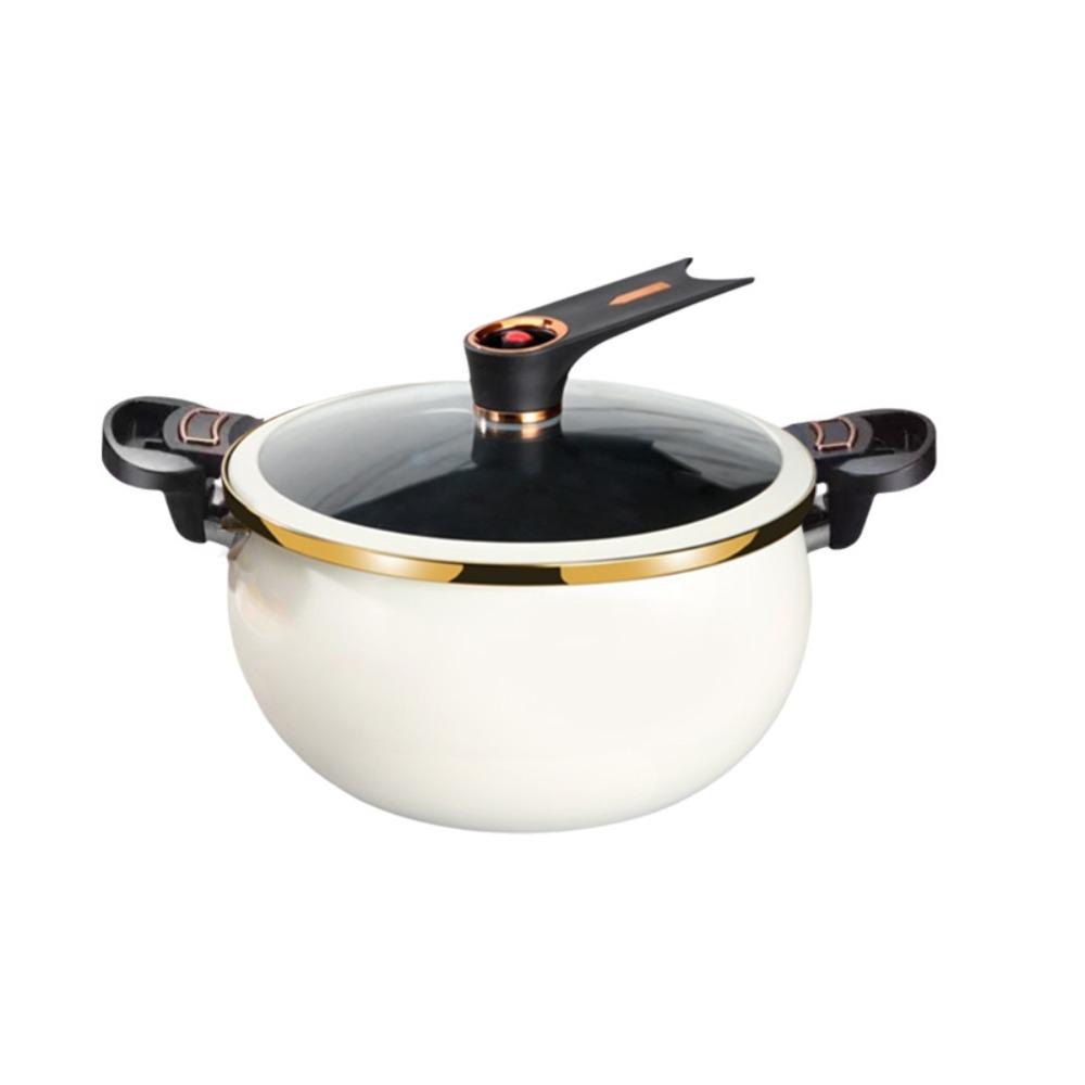 Large Capacity Stew Pot Non-Stick Soup Pan Practical Chubby Micro-Pressure Pot Induction Cooker