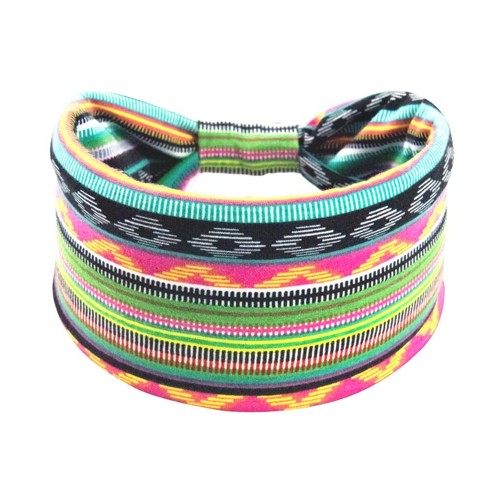 Bohemian Cashew Yoga Übung Stirnband Anti Schweiß und Feuchtigkeit Absorbieren Elastische Baumwolle Stirnband Knoten Stirnband