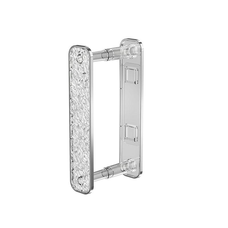 Yimi Jia Wall-Mounted Retractable Bathroom Hanger Rack with Glacier Texture