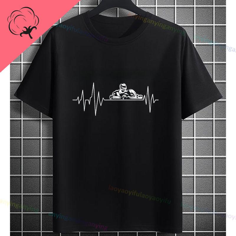 Go Kart Racing Karting Driver Enthusiast Carting Retro Graphic Tshirt Fashion Casual Wear Shortsleev Oneck 100 Cotton Tshirt