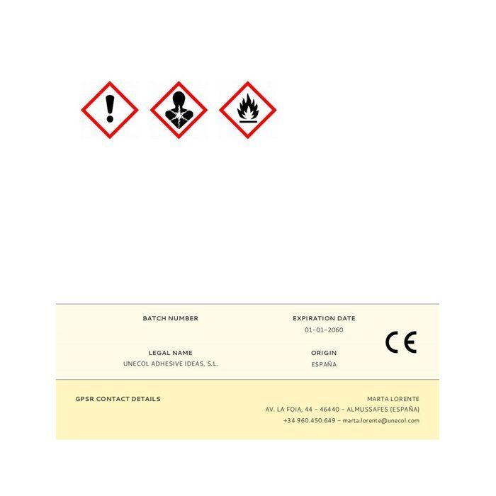 Pvc Instantané, Bouteille En Métal 500ml Avec Brosse A2053 Unecol